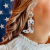 Taylor Shaye Jewelry America Beaded Boot Earrings