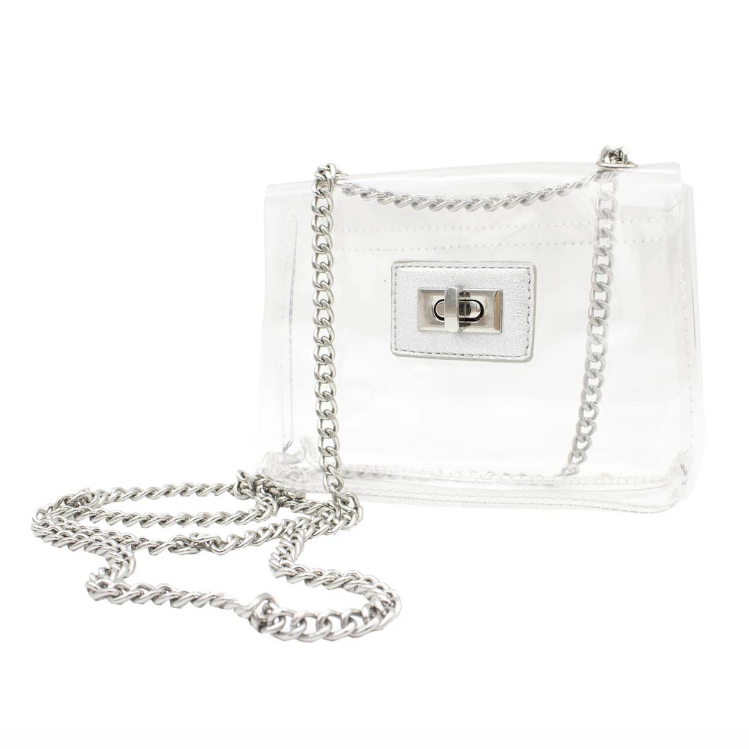 Capri Designs Lifestyle Mini Clear Crossbody Bag - Stylish & Functional 4 Capri Designs Lifestyle Mini Clear Crossbody Bag