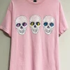 Sweet Claire Inc Skulls Mineral Wash Tee - Stylish Graphic Tops for Women 1 Sweet Claire Inc Tops Skulls Mineral Wash Tee