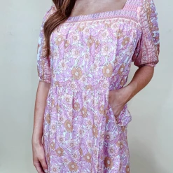 THML Dresses Lillian Floral Midi Dress