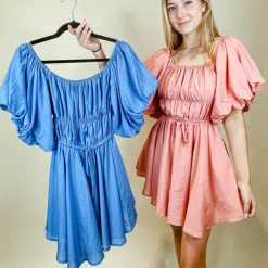 &Merci Colby Bubble Sleeve Dress Dresses