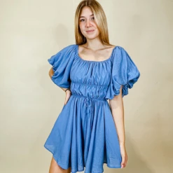 &Merci Colby Bubble Sleeve Dress Dresses