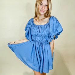 &Merci Colby Bubble Sleeve Dress Dresses