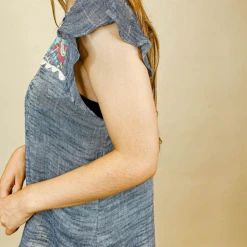 THML Tops Miranda Embroidered Ruffle Top