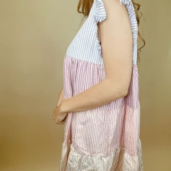 BiBi Dresses Sunny Colorblock Tiered Dress