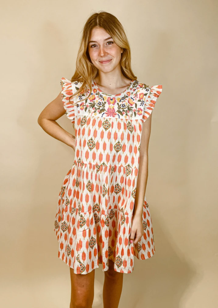 THML Carrington Tiered Ruffle Dress - Elegant Women's Dress for Casual & Formal Occasions 3 THML Carrington Tiered Ruffle Dress