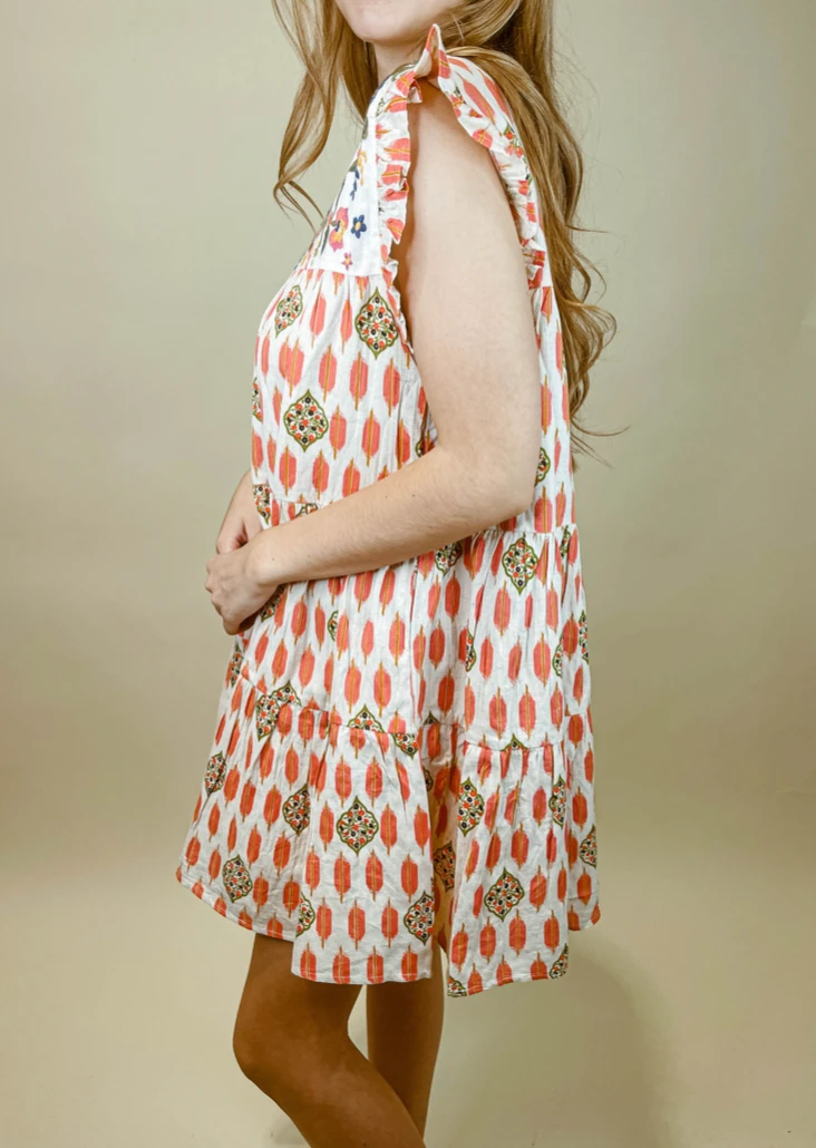 THML Carrington Tiered Ruffle Dress - Elegant Women's Dress for Casual & Formal Occasions 4 THML Carrington Tiered Ruffle Dress