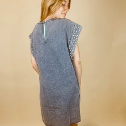 BiBi Maya Studded Denim Dress