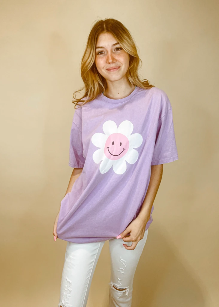 Fantastic Fawn Smile Daisy Oversized Tee Shirt - Soft Cotton Casual Top for Women 5 Fantastic Fawn Smile Daisy Oversized Tee Shirt