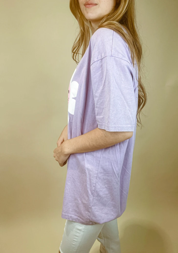 Fantastic Fawn Smile Daisy Oversized Tee Shirt - Soft Cotton Casual Top for Women 6 Fantastic Fawn Smile Daisy Oversized Tee Shirt