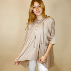 White Birch Tops Erin Oversized Hoodie Top