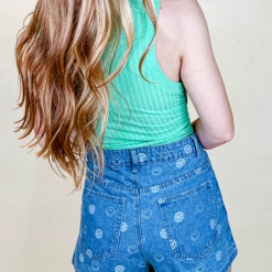 Le Lis Always Smiling Denim Shorts - High-Waisted Comfortable Women's Shorts 7 Le Lis Always Smiling Denim Shorts Bottoms