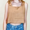 Allie Rose Seaside Linen Tank Top