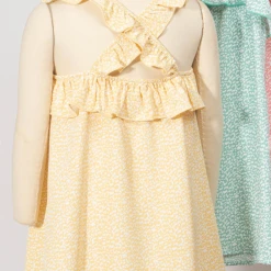 12PM By Mon Ami Swank Tween Tween Animal Print Cross Back Dress