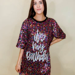 Why Dress Dresses It's My Birthday Sequin Dress