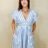 Entro Shelly Striped Dress Dresses
