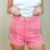 Blue B Bottoms Open Spaces Rhinestone Denim Shorts