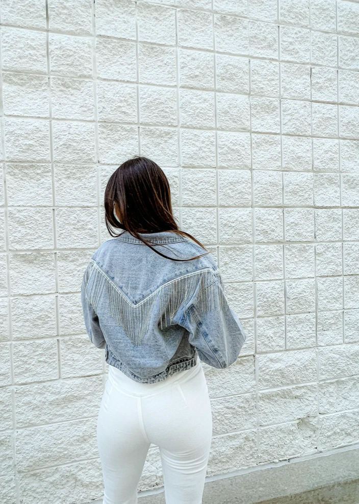 Blue B Rodeo Rhinestone Denim Jacket - Game Day Collection | Stylish Outerwear 5 Blue B Rodeo Rhinestone Denim Jacket Game Day Collection