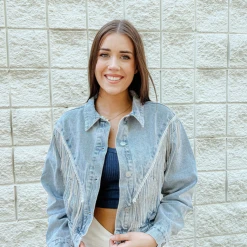 Blue B Rodeo Rhinestone Denim Jacket - Game Day Collection | Stylish Outerwear 10 Blue B Rodeo Rhinestone Denim Jacket Game Day Collection