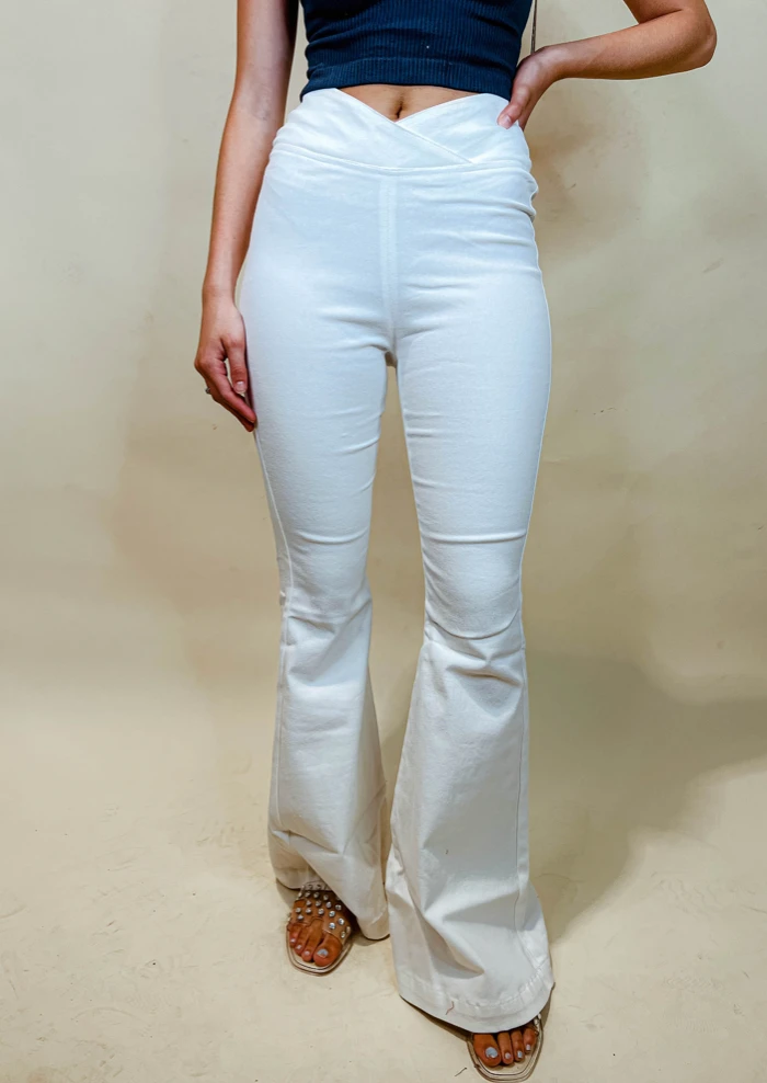 Fantastic Fawn Stella Cross Over Flare Jeans - High-Waisted Women's Denim Pants 3 Fantastic Fawn Bottoms Stella Cross Over Flare Jeans