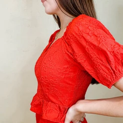 Entro Game Day Collection Amanda Floral Crop Top