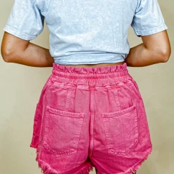 Fantastic Fawn Olivia Frayed Hem Denim Shorts - High-Waisted Women's Shorts 10 Fantastic Fawn Bottoms Olivia Frayed Hem Shorts