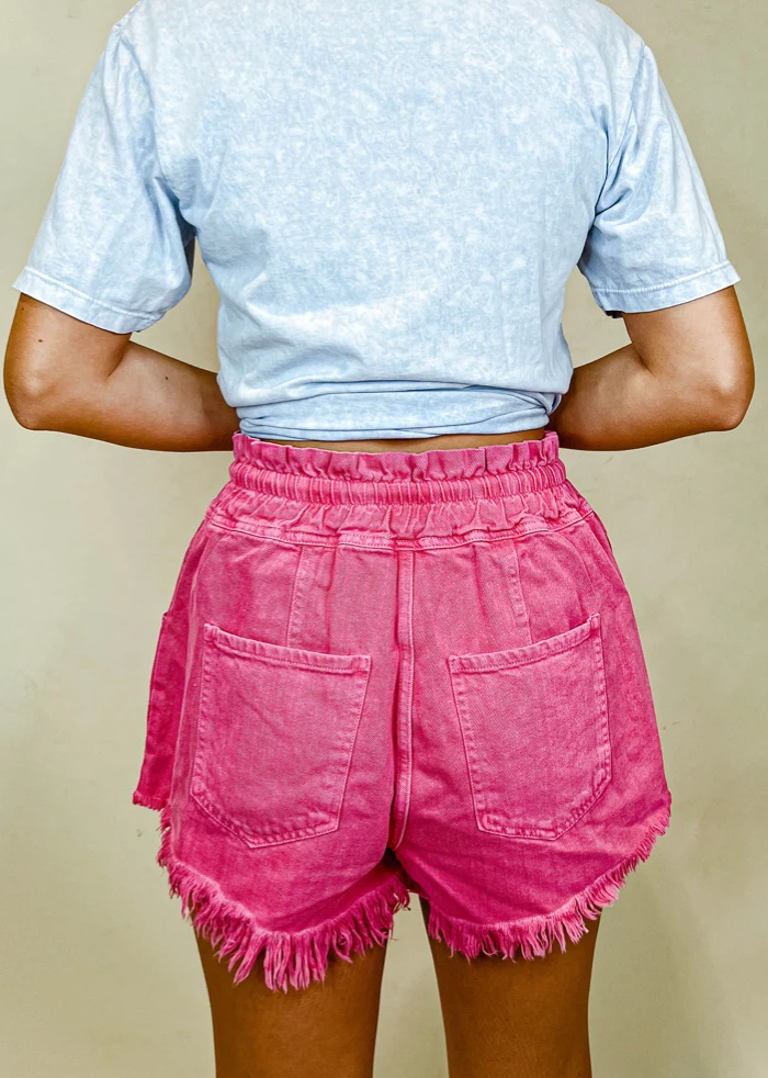Fantastic Fawn Olivia Frayed Hem Denim Shorts - High-Waisted Women's Shorts 6 Fantastic Fawn Bottoms Olivia Frayed Hem Shorts