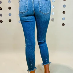 Judy Blue Bottoms McKayla Frayed Hem Skinny Jeans