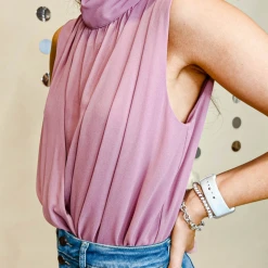 Strut & Bolt Ava High Neck Bodysuit Tops