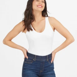 Spanx Tops Suit Yourself Scoop Neck Tank Bodysuit