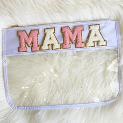 Dani & Em Lifestyle Varsity Letter Clear Pouch