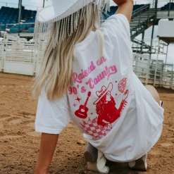 Charlie Southern Raised On 90's Country Tee Tops