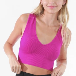 NikiBiki Autumn V Neck Crop Top - Stylish Sleeveless Athleisure & Loungewear Tops 14 NikiBiki Autumn V Neck Crop Top Tops