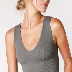 NikiBiki Autumn V Neck Crop Top - Stylish Sleeveless Athleisure & Loungewear Tops 16 NikiBiki Autumn V Neck Crop Top Tops