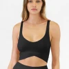 NikiBiki Seamless Ribbed Crossover Top