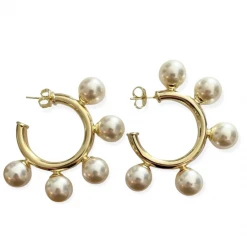 Sheila Fajl Gio Pearl Hoops