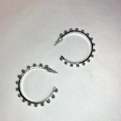 TRENDY Wholesale Textured Bubble Hoops Earrings - Stylish Jewelry for Women 6 TRENDY Wholesale Textured Bubble Hoops Earrings