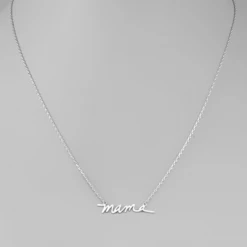Golden Stella Dainty Mama Cursive Necklace