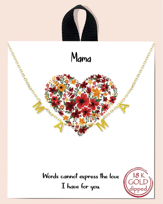 TRENDY Wholesale Spaced Mama Necklace - Stylish Jewelry for Women 4 TRENDY Wholesale Spaced Mama Necklace