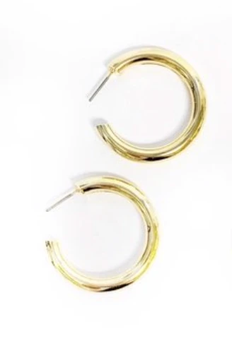 Betsy Pittard Designs BPD The Henson Hoops - Stylish Gold-Plated Earrings for Women 4 Betsy Pittard Designs BPD The Henson Hoops