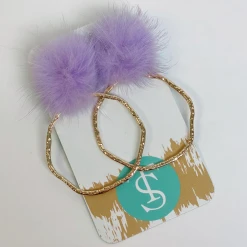 Taylor Shaye Designs Puff Top Hoops - Stylish Gold-Plated Earrings for Women 12 Taylor Shaye Designs Puff Top Hoops