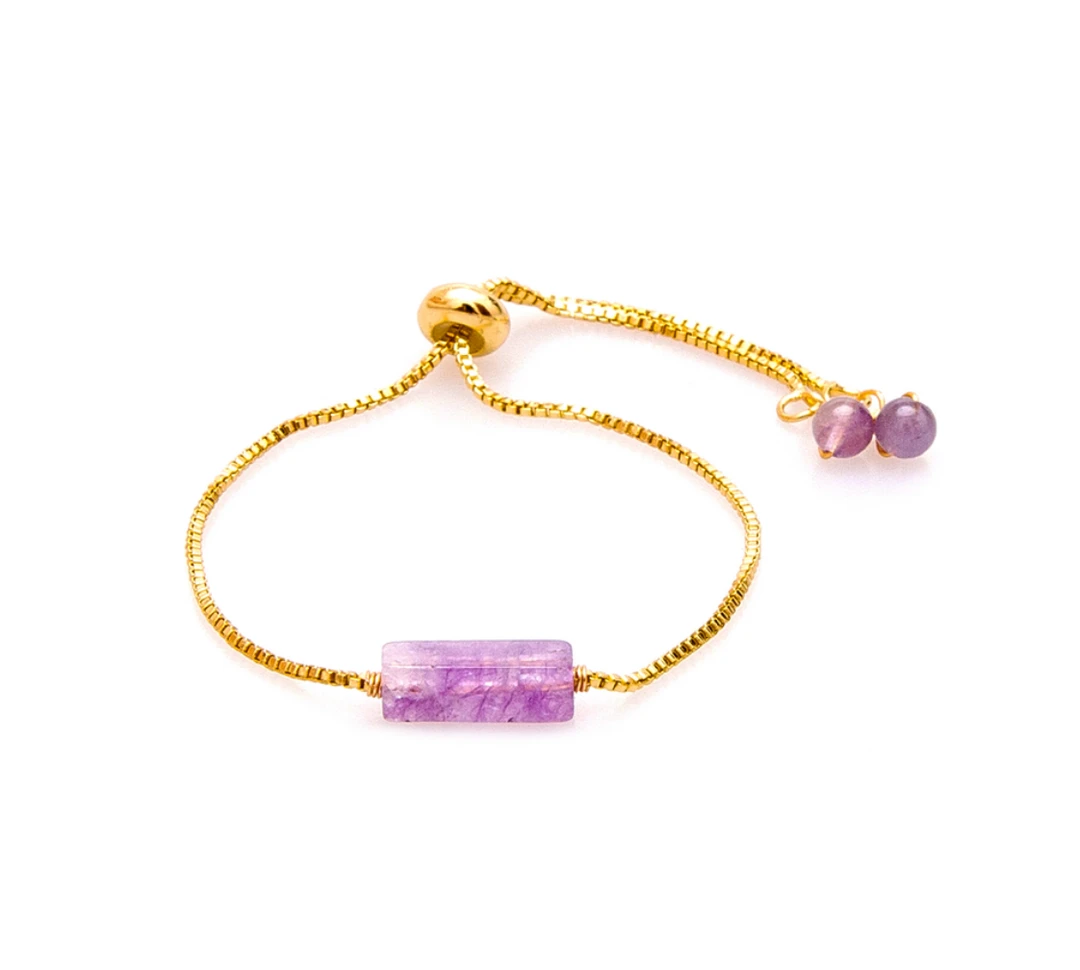 Lotus & Luna Natural Stone Bracelet - Handmade Jewelry for Women, Healing Crystal Bracelet, Boho Chic Accessory 3 Jewelry Lotus And Luna Natural Stone Bracelet