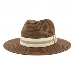 Accity Banded Straw Beach Hat - Stylish Summer Accessory for Women 8 Accity Banded Straw Beach Hat