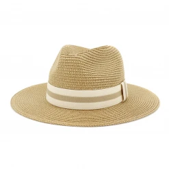 Accity Banded Straw Beach Hat - Stylish Summer Accessory for Women 9 Accity Banded Straw Beach Hat