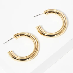 TRENDY Wholesale 20mm Tube Hoops - Lightweight Hypoallergenic Earrings for Women 10 TRENDY Wholesale 20mm Tube Hoops