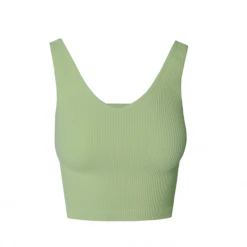 NikiBiki V Neck Ribbed Crop Top