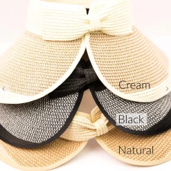 Aili's Corner Straw Floppy Visor Hat Hats