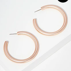 TRENDY Wholesale Jewelry Medium Metal Hoop Earrings