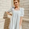 Entro Spencer Puff Sleeve Babydoll Dress Dresses