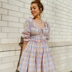 Entro Spring Fling Gingham Dress Dresses